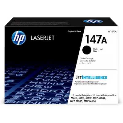 Картридж лазерный HP 147A W1470A черный бар.в компл. (10500стр.) для HP LaserJet M610dn
