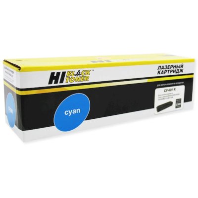 Картридж лазерный Hi-Black (HB-CF401X) для HP CLJ M252/252N/252DN/252DW/277n/277DW, №201X, C, 2,3K