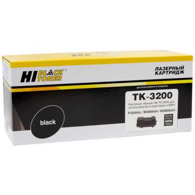 Картридж лазерный Hi-Black (HB-TK-3200) для Kyocera Ecosys P3260dn/M3860idn/M3860idnf, 40K