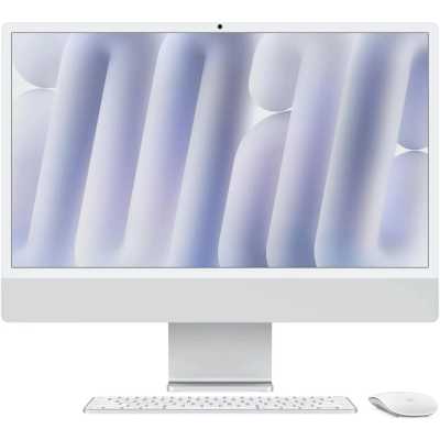 Моноблок Apple MWV13ZP/A iMac A3137 24" 4.5K M4 10 core (4) 16Gb SSD256Gb 10 core GPU macOS WiFi BT 143W клавиатура мышь Cam синий 4480x2520