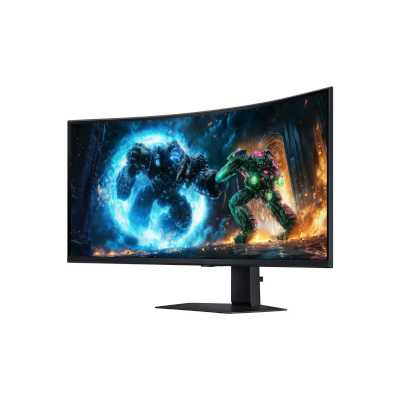 Монитор 40" Samsung Odyssey G7 G75F VA 5120x2160, 180 Гц, 1 мс, 21:9, 350 кд/м², 2xHDMI, DisplayPort, изогнутый экран, HDR, Flicker Free, черный