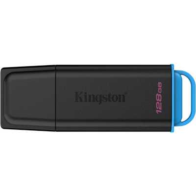 Флеш Диск Kingston 128GB DataTraveler Exodia DTXG2/128GB USB3.0 черный/голубой