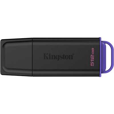 Флеш Диск Kingston 512GB DataTraveler Exodia DTXG2/512GB USB3.0 черный/фиолетовый
