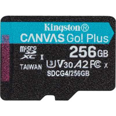 Флеш карта microSDXC 256GB Kingston SDCG4/256GBSP Canvas Go! Plus V10 A2 w/o adapter