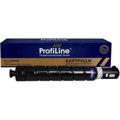 Картридж Тонер-туба ProfiLine PL-C-EXV54Y для принтеров Canon ImageRunner C3025 MFP/C3025i MFP желтый 8500 копий