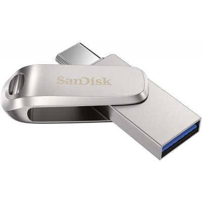 Флэш накопитель Sandisk 256Gb Ultra Dual Drive Luxe SDDDC4-256G-G46 USB3.1 серебристый