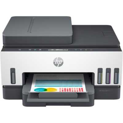 МФУ струйное HP Smart Tank 750 AiO, А4, цветной, печ. до 15/9 стр/мин., скан. до 8 стр/мин., 4800x1200 dpi (печ.), 1200x1200 dpi (скан.), Bluetooth, USB, Wi-Fi