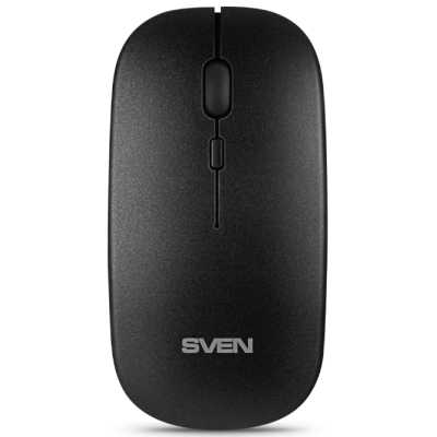Мышь беспроводная SVEN RX-565SW темно-серый, 1600 dpi, радиоканал, USB, кнопки - 4