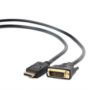 Кабель DisplayPort-DVI Gembird/Cablexpert 1м, 20M/19M, черный, экран, пакет