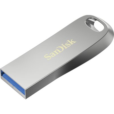 Флеш Диск Sandisk 128Gb Ultra Luxe SDCZ74-128G-G46 USB3.0 серебристый
