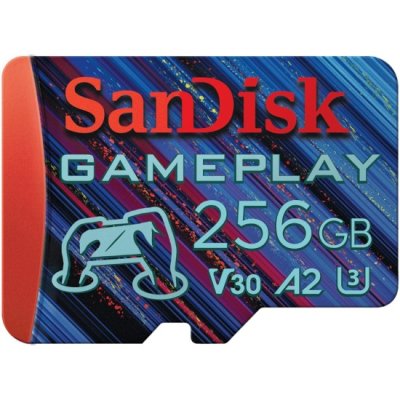 Флеш карта microSDXC 256GB SanDisk EXTREME Class 10, UHS-I, W130, R 190 МБ/с, <SDSQXAV-256G-GN6XN> б