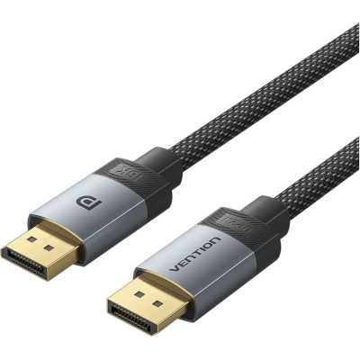 Кабель Vention DisplayPort v2.1 20M/20M - 1м Тканевая оплетка