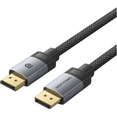 Кабель Vention DisplayPort v2.1 20M/20M - 2м Тканевая оплетка