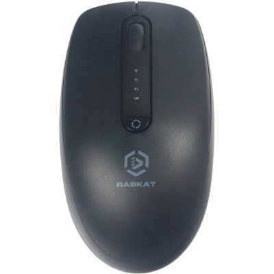 Мышь беспроводная Raskat M002WBR черный, 1600 dpi, радиоканал, Bluetooth, USB, кнопки - 4