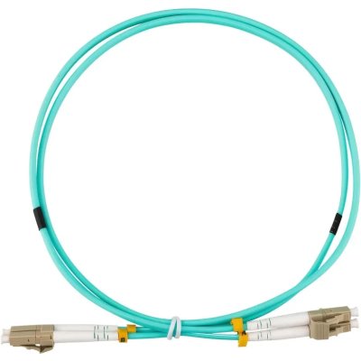 Патч-корд оптический многомодовый (MM) 50/125 OM3 LC/UPC–LC/UPC 3мм дуплекс LSZH 25м бирюзовый (аква) REXANT