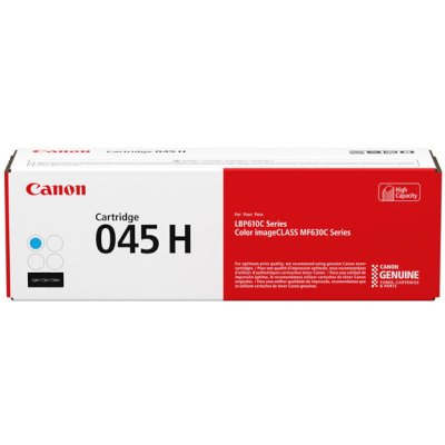 Картридж лазерный Canon 045C H голубой, 2200 стр., для i-SENSYS MF631/633/635, LBP611