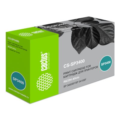 Картридж лазерный Cactus CS-SP3400 407648 черный (5000стр.) для Ricoh Aficio SP 3400/3410/3410dn;SP