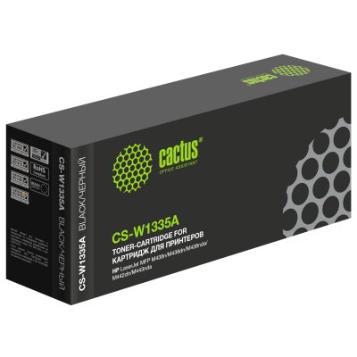 Картридж лазерный Cactus CS-W1335A W1335A черный (7400стр.) для HP LJ MFP M438n/M438dn/M438nda/M442d