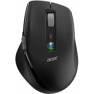 Мышь беспроводная Acer OMR406 черный, 4800 dpi, радиоканал, Bluetooth, USB, кнопки - 8