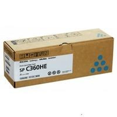 Тонер-картридж тип SP C360HE (5K) голубой Ricoh SP C360DNw/SP C360SNw/SP C360SFNw/SP C361SFNw 408185