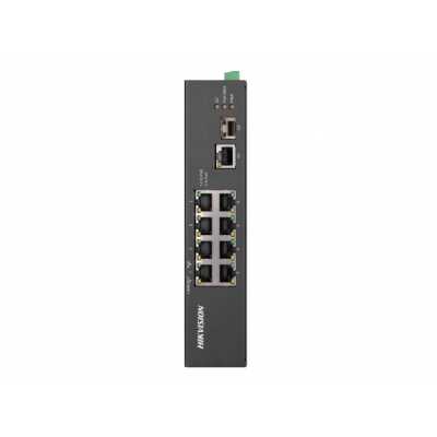 Коммутатор Hikvision DS-3T0310HP-E/HS, 6×100 Мбит/с PoE+ + 2×100 Мбит/с Hi-PoE + 1×1 Гбит/с + 1×1 Гбит/с SFP, неуправляемый