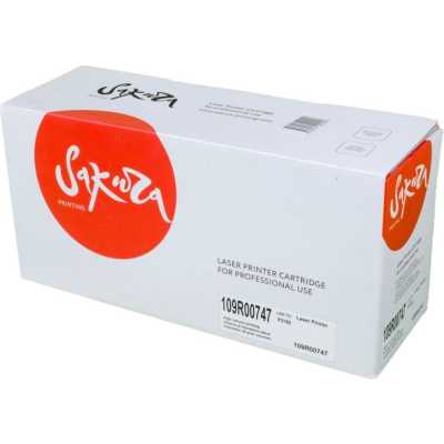 Картридж лазерный Sakura 109R00747 для Xerox P3150, черный, 5000 к.