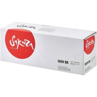 Картридж лазерный Sakura 069HBK (5098C002) для Сanon I-Sensys LBP673Cdw/MF750C, черный, 7600 к. (чип без счетчика копий)