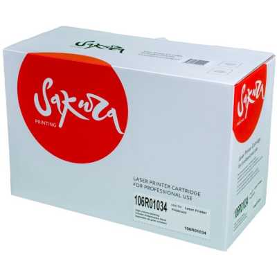 Картридж лазерный Sakura 106R01034 для Xerox P3420/3425, черный 10000 к.