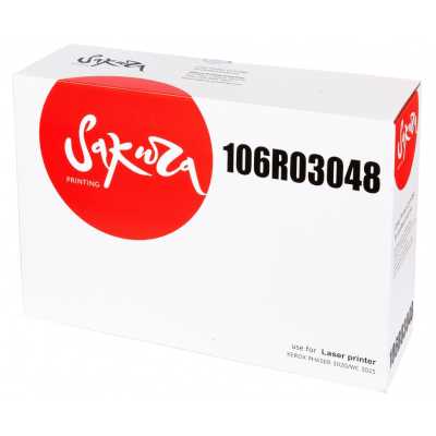 Картридж лазерный Sakura 106R03048 для Xerox Phaser 3020, Xerox WorkCentre 3025, черный, 3000 к. (в комплекте 2 шт. SA106R02773, на 1 500 к. каждый)