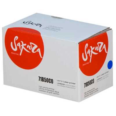 Картридж Sakura 71B50C0 для Lexmark CS317dn/ CS417dn/ CS517de/ CX317dn/ CX417dn/ CX417de/ CX517de, синий, 2300 к.