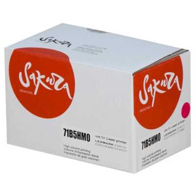 Картридж Sakura 71B5HM0 для Lexmark CS417dn/ CS517de/ CX417de/ CX517de, пурпурный, 3500 к.