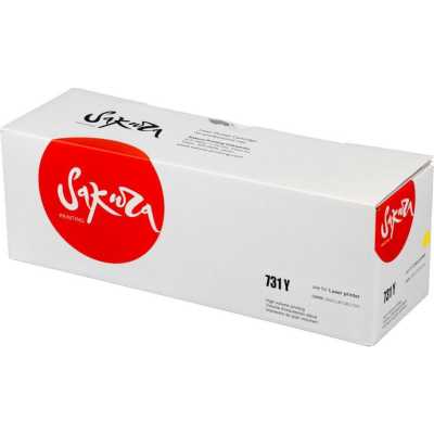 Картридж лазерный Sakura 731Y для Canon i-sensys LBP7100C/7110C, желтый, 1 500 к.