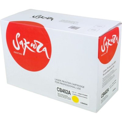 Картридж лазерный Sakura CB402A для HPColor LaserJet CP4005/CP4005n/CP4005dn, желтый, 7500 к.