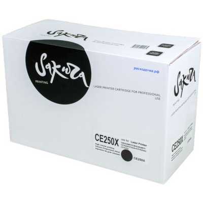 Картридж лазерный Sakura CE250X для HPColor LaserJet CM3530MFP/CM3530fsMFP/CP3525/CP3525n/CP3525dn/CP3525x, черный,10000 к.