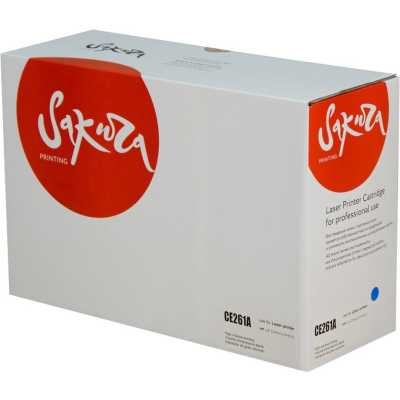 Картридж лазерный Sakura CE261A для HP Color LaserJet CP4020/4025/4520/4525, синий, 11000 к.