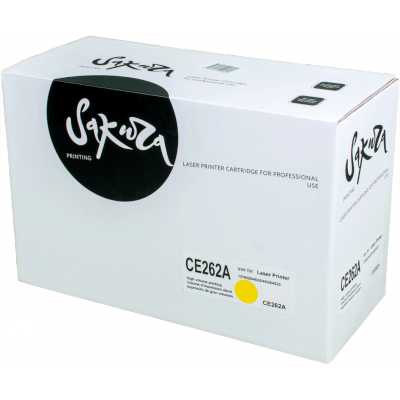 Картридж лазерный Sakura CE262A для HP Color LaserJet CP4020/4025/4520/4525, желтый, 11000 к.