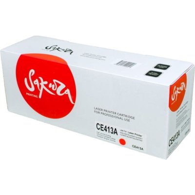 Картридж лазерный Sakura CE413A для HP Laserjet Pro 400 Color M451DN/M451DW/451NW/MFP M475DW/M475DN, Laserjet 300 color MFP M375NW, пурпурный, 2600 к.