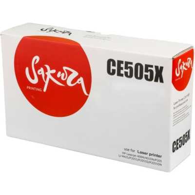 Картридж лазерный Sakura CE505X для HP LaserJet P2055, P2055D, P2055DN черный, 6500 к.