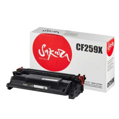 Картридж лазерный Sakura CF259X (59X) для HP LJ M304/M404/MFPM428, черный, 10000 к. (без чипа)