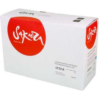 Картридж лазерный Sakura CF331A для HP LJ M651, M651DN, M651N, M651Xh, синий, 15 000 к.