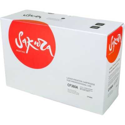 Картридж лазерный Sakura CF360A HP Color LaserJet Enterprise M553n/553X/553dn HP Color LaserJet Enterprise M552d, черный, 6000 к.