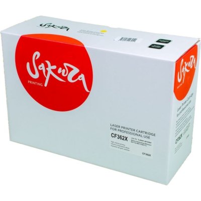 Картридж лазерный Sakura CF362X для HP Color LaserJet Enterprise M553n/553X/553dn HP Color LaserJet Enterprise M552dn, желтый, 9500 к.