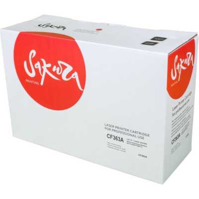 Картридж лазерный Sakura CF363A для HP Color LaserJet Enterprise M553n/553X/553dn HP Color LaserJet Enterprise M552dn, пурпурный, 5000 к.