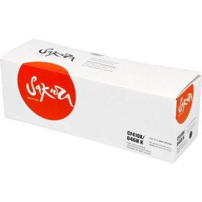 Картридж Sakura CF410X/046HBK для HP и Canon, черный, 6300 к.