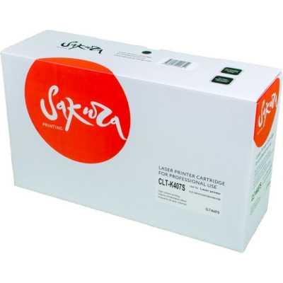 Картридж лазерный Sakura CLTK407S для Samsung CLP-320/325, CLX-3185, черный, 1500 к.