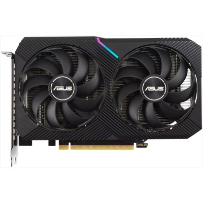 Видеокарта Asus NVIDIA GeForce RTX 3050 8192Mb DUAL-RTX 3050-O8G-V2 PCI-E 4.0 128 GDDR6 1822/14000 DVIx1 HDMIx1 DPx1 Ret