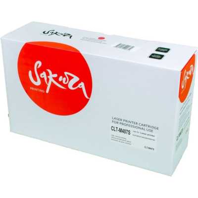 Картридж лазерный Sakura CLTM407S для Samsung CLP-320/325, CLX-3185, пурпурный, 1000 к.