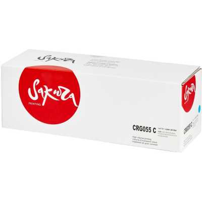 Картридж лазерный Sakura 055C (3015C002) для Canon LBP664Cx/LBP663Cdw/MF746Cx/MF744Cdw/MF742Cdw, голубой, 2100 к. (чип без счетчика копий)