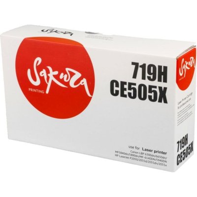 Картридж лазерный Sakura CRG719H/CE505X для Сanon LBP 6300dn/6650dn, MF 5840dn/5880dn, MF-6140DN,5940DN, HP LaserJet P2050/2055d/2055dn/2055x, черный, 6400 к.