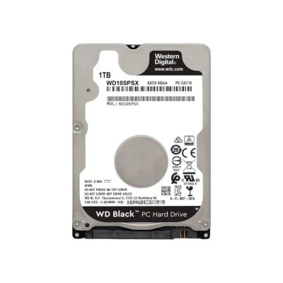 Жесткий диск WD 1Tb 7200rpm SATA-III WD10SPSX черный 64Mb 2.5"